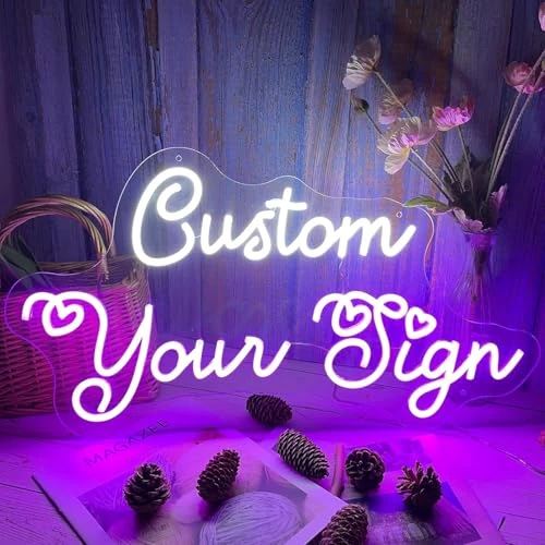 Offerta a tempo: Insegna al Neon Led Personalizzata, Scritta Led Personalizzabile Insegna Lettere Luminosa 11 Colori Parete Camera Decorazione per Compleanno Matrimoni Anniversari Bar Negozi Nome Regalo Logo - 0.00% da 15.99 € a 15.99 €