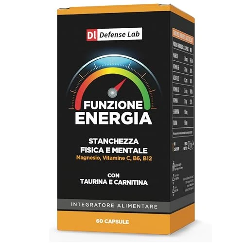 Offerta a tempo: FUNZIONE ENERGIA, Integratori Stanchezza Fisica e Mentale con Magnesio Bisglicinato, Carnitina, Taurina, Vitamine e Acido Folico. Contrasta Stress e Affaticamento. Integratore Energia Made in Italy - 34% da 21.95 € a 14.45 €