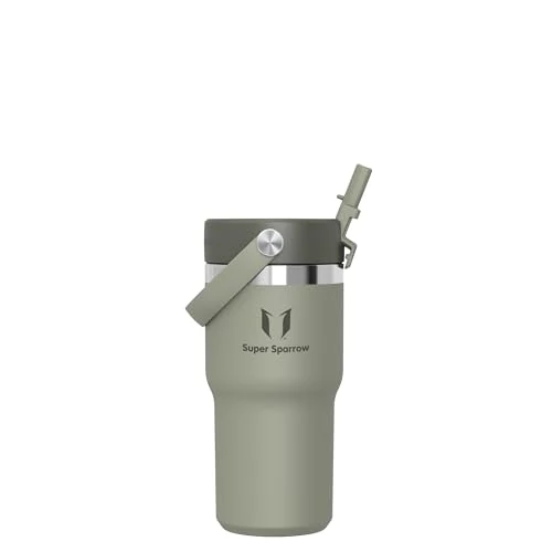 Offerta a tempo: Sparrow Borraccia Termica Bambini - 620ml - Twistpath Borracce con Tappo Flex con Cannuccia - Senza BPA & Perdite Bottiglia Acqua - Inox Borracce Termiche Per Portabevande - 35% da 17.95 € a 11.70 €
