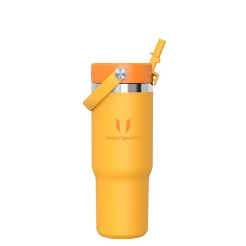 Offerta a tempo: Sparrow Borraccia Termica con Cannuccia 900ml - Bicchiere Termico Tumbler - 11% da 19.95 € a 17.77 €