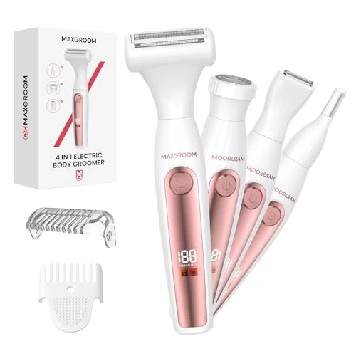 MAXGROOM Recortadora de pelo corporal 4 en 1