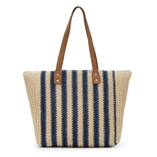 Zeitlich begrenztes Angebot: HomKuch Strohbeutel Frauen Sommer Beach Weave Tote Bag Leichte gewebte Bohemian Crossbody Bag Geldbörsen von 10.99 € auf 10.99 € (0.00% Rabatt)