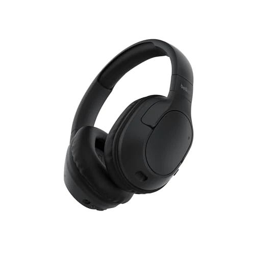 Oferta limitowana: Belkin SoundForm Surround Słuchawki Bezprzewodowe Nauszne Bluetooth z ENC Redukcją Hałasu i Miękkimi Nausznikami, do iPhone’a, Galaxy i iPada, 60 godz. Odtwarzania w Podróży, Domu, Czarne z 115.17 zł na 115.17 zł (oszczędź 0.00%)