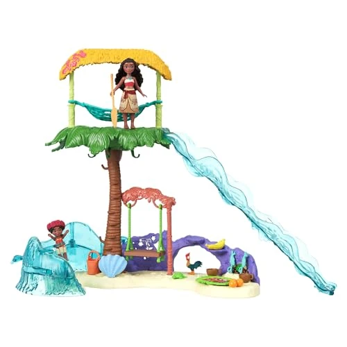 Offerta a tempo: Mattel Disney Oceania 2 - Vaiana Isola Grandi Avventure, set con 5 aree di gioco e 8 accessori, include le mini bambole Vaiana e Simea e 2 personaggi amici, giocattolo per bambini, 3+ anni, JFF13 - 15% da 28.80 € a 24.48 €