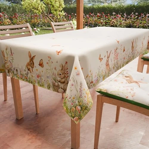 Limited offer: PETTI Artigiani Italiani - Stain Resistant Rectangular Easter Table Cover Kitchen Garden Design X18 Seater (140 x 360 cm) 100% Made in Italy from 39.90 EUR to 39.90 EUR (save 0%)