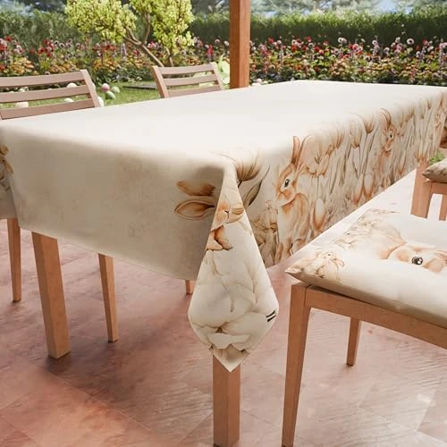 Offerta a tempo: PETTI Artigiani Italiani - Tovaglia Pasqua Antimacchia Rettangolare Copritavolo Pasquale Cucina Disegno Sweet Easter X24 Posti (140x450 cm) 100% Made in Italy - 38% da 44.90 € a 27.86 €