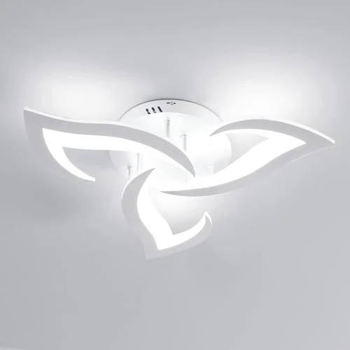 Offre limitée : SENQIU Plafonnier LED Moderne, 36W Lampe de Plafond Argent | Luminaire Plafonnier Salon en Aluminium pour Chambre Cuisine Salle à Manger, Blanc Froid 6500K, 52cm de 44.98 € à 44.98 € (0.00% de remise)