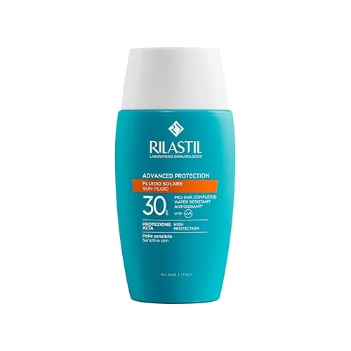 Offerta a tempo: Rilastil Sun System, Advance Protection Fluido Solare SPF30 Idaratante, Resistente all'acqua, Progettata per Minimo Impatto sull'Inquinamento Acquatico, 50 ml - 53% da 29.90 € a 14.11 €