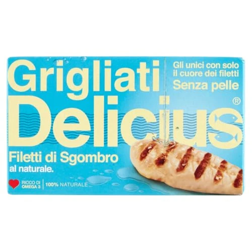 Offerta a tempo: Delicius Grigliati Filetti di Sgombro al naturale 90 g - 31% da 2.89 € a 1.99 €