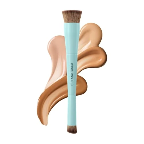Offerta a tempo: Eigshow - Pennello per fondotinta e correttore, pennello per make-up a doppia estremità per una copertura impeccabile del fondotinta, correttore per il contorno occhi, vegano e senza crudeltà (D110B) - 5% da 9.99 € a 9.49 €