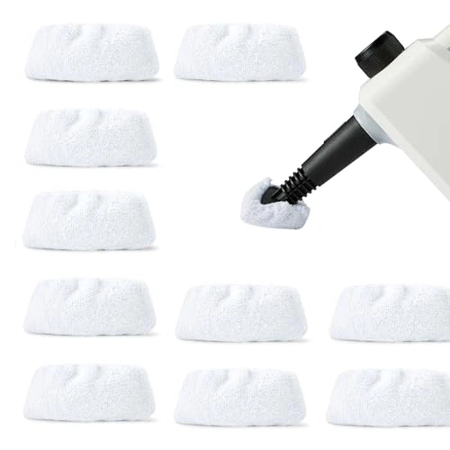 Offerta a tempo: Amazon Basics Panni universali in microfibra per pulitore a vapore, panni di ricambio, lavabili, confezione da 10 - 0.00% da 7.55 € a 7.55 €