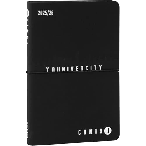 Offre limitée : COMIX U YOUNIVERCITY Agenda hebdomadaire 2025-2026 Agenda 13 mois avec couverture souple en PU, élastique, 224 pages, idéal pour l'université, 11,8 x 18 cm, noir et blanc de 11.66 € à 11.66 € (0.00% de remise)
