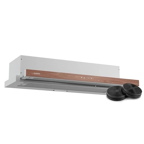 Limited-time offer: Klarstein ZenFusion Built-in Cooker Hood, 90cm Kitchen Hood with Telescopic Extractor, 400 m³/h Air Flow, Energy Class A, Touch Control, Quiet Operation, LED Lighting, Charcoal Filter from 161.49 £ to 157.69 £ (save 2.35%)