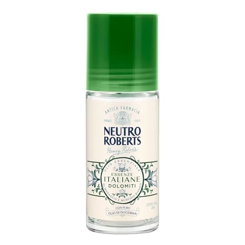 Offerta a tempo: Neutro Roberts, Deodorante Roll-on Dolomiti Senza Sali di Alluminio, Zero Macchie, con Olio Essenziale di Magnolio e Muschio bianco, Con Puro Olio di Glicerina, Deodorante Donna e Uomo, 50 ml, 48h - 40% da 4.99 € a 2.99 €