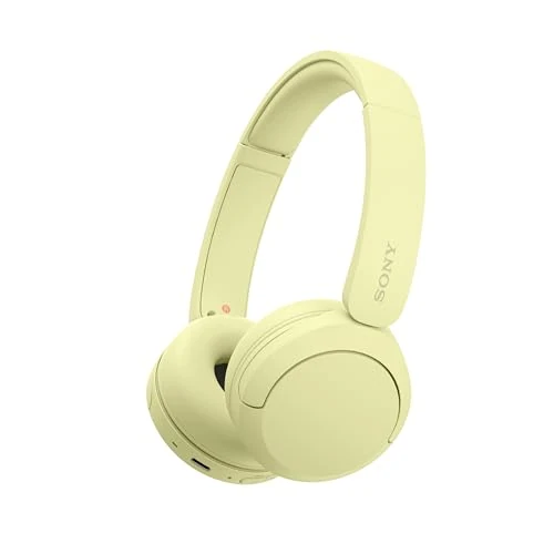 Zeitlich begrenztes Angebot: Sony WH-CH520 Kabelloser Bluetooth On-Ear-Kopfhörer, hohe Klangqualität, leichtes Design, bis zu 50 Stunden Akkulaufzeit, Schnellladung, EQ, klare Gesprächsqualität, iOS und Android - Gelb von 39.99 € auf 29.00 € (27% Rabatt)