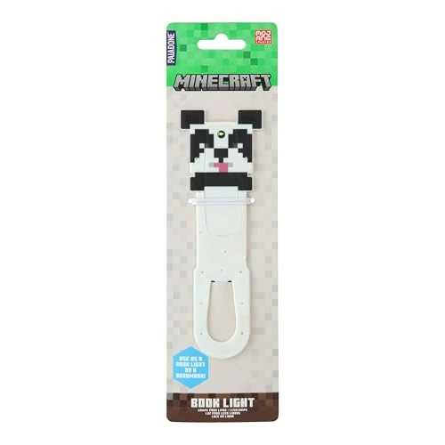 Oferta ograniczona: Paladone Minecraft Panda Clip-On LED lampka do czytania i zakładka, oficjalnie licencjonowane prezenty dla graczy, akcesoria do książek, dla fanów popkultury, dzieci, nastolatków, dorosłych, mini z 46.17 EUR na 46.17 EUR (znizka 0%)
