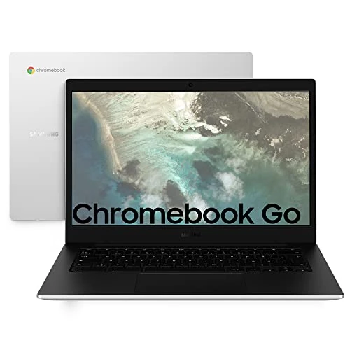 Offerta a tempo: Samsung Galaxy Chromebook Go, 3 anni di garanzia, Chrome OS, Display Screen 14” HD LED, RAM 4GB, Memoria 64 GB, USB-C, Silver [Versione Italiana] - 25% da 229.00 € a 171.06 €