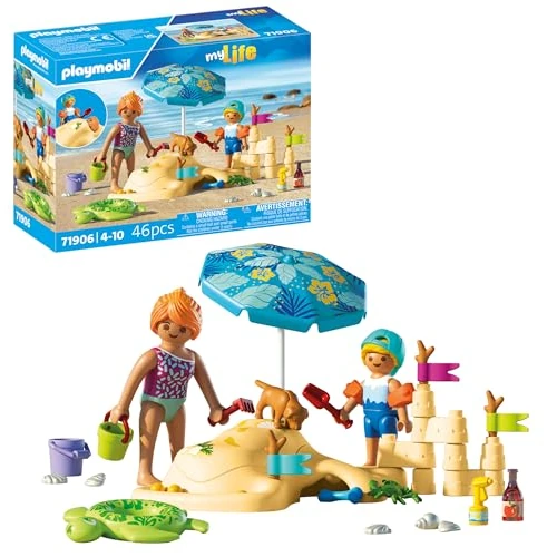 Offerta a tempo: PLAYMOBIL | Vacanza sulla spiaggia | Divertimento in famiglia sulla spiaggia | Giocattolo da 4 anni | Regalo per bambini, con figure e accessori | 71906 - 0.00% da 19.99 € a 19.99 €