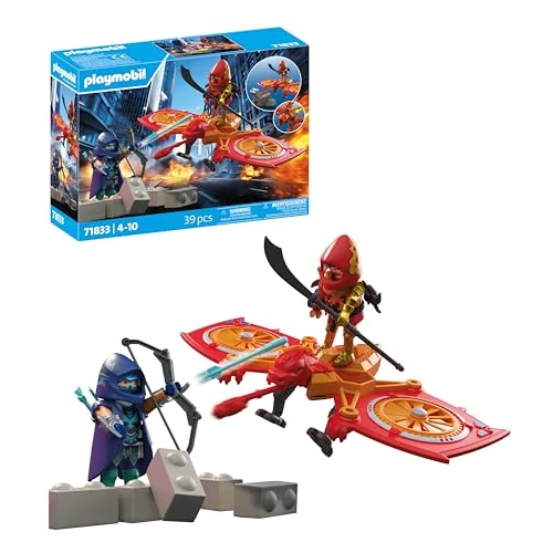 Oferta limitada: PLAYMOBIL | Heroes | Dron de los héroes contra el Ninja Malvado | Juguete a Partir de 5 años | Regalo para niños | con dron y Figuras para Juegos de rol llenos de Aventura | 71833 de 29.99 € a 19.39 € (ahorro 35%)