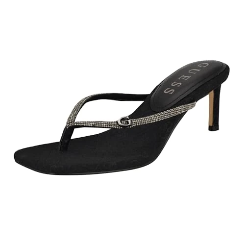 Offre limitée : Guess Femme Mayan Sandale à Talon, Noir 001, 42 EU de 88.48 € à 88.48 € (0.00% de remise)