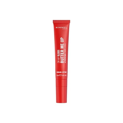 Limited-time offer: Rimmel Oh My Gloss! Butter Me Up, Moisturising Lip Butter Balm, Glossy and Sheer Tint, Ultra-Hydrating, Enriched with Squalene and Peptides, Lip-Hugging Applicator, Vegan, 15ml from 9.99 £ to 5.93 £ (save 41%)