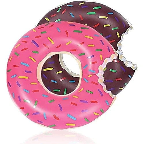 Oferta limitada: X2 Donut Piscina O Flotador Donut. Diseño Hinchable Y Resistente Ofrece Diversión para Adultos En La Playa O La Piscina Disfruta del Verano con Este Flotadores Roscos Grande. de 11.99 € a 11.99 € (ahorro 0.00%)