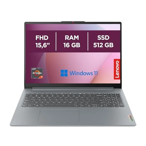 Oferta ograniczona: Lenovo IdeaPad Slim 3 Notebook 15,6" FHD (1920 x 1080) - AMD Ryzen 5 7520U, 16 GB RAM, 512 GB SSD, Windows 11 Home, WiFi 6 - Arctic Grey, dostępny tylko w serwisie Amazon z 3181.63 EUR na 3181.63 EUR (znizka 0%)
