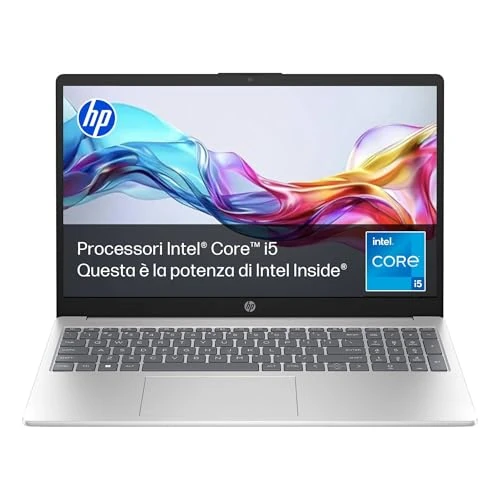 HP Laptop 15-fd0012sl, procesor Intel Core i5-13345U, Intel Evo, RAM 16 GB DDR4, SSD 512GB, NVIDIA MX570A 2 GB, wyświetlacz 15,6" FHD IPS 300 Nits, nieodblaskowa, Wi-Fi, kamera 1080p TNR, Windows 11