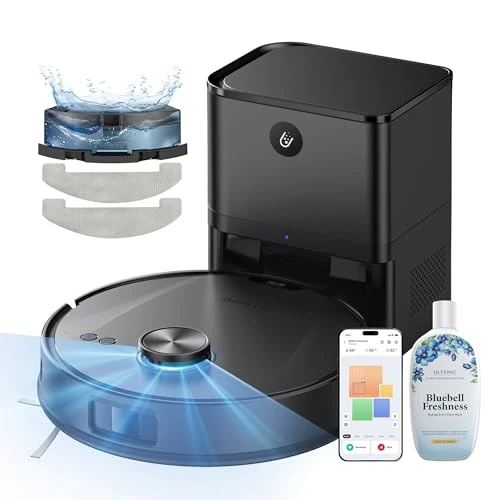 Oferta limitada: Ultenic T20 Pro Robot Aspirador Autovaciado, Evitación Mejorada, Sistema Dual Láser (Frontal + LDS) Evita Cables, Bajos, 8000Pa, 200m², Control por Voz y App, Alexa, Google Home de 219.99 EUR a 219.99 EUR (ahorro 12%)