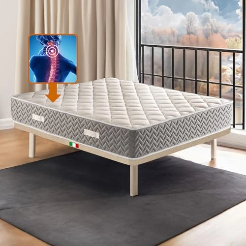 Tijdelijke aanbieding: Elisir H24, tweepersoonsbed, 160 x 190 cm, orthopedisch traagschuim, halfhard matras, anti-allergisch en mijtdicht, matras tegen rugpijn van 189.00 € naar 189.00 € (0.00% korting)