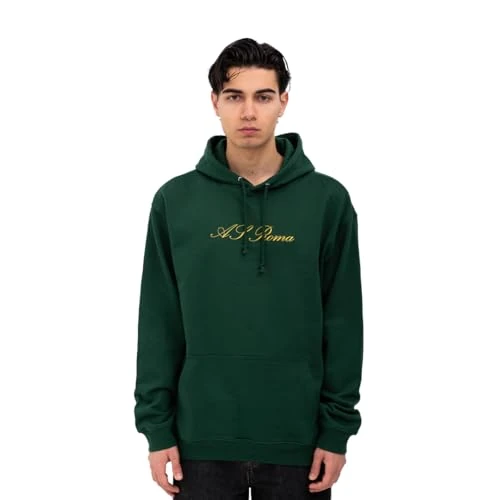 Limited offer: AS Roma Verde-XXL Hooded Sweatshirt, Green, XX-Large from 48.22 EUR to 48.22 EUR (save 0%)