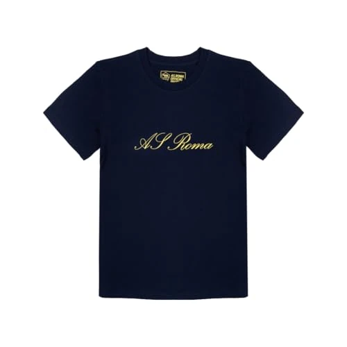 AS Roma T-Shirt - Blue 7/8 Years