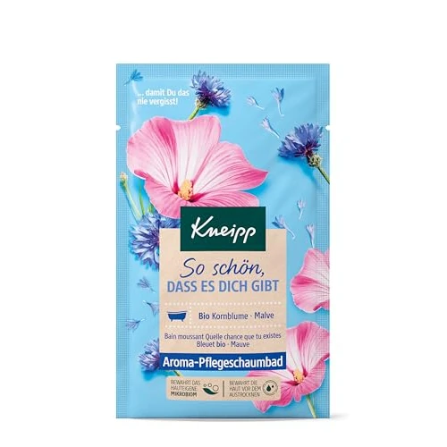 Kneipp Bagno di schiuma aromatica così bello che ti dà – Additivo da bagno con estratti di alta qualità di fiordaliso e malva – 50 ml