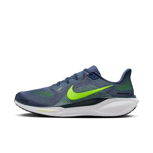 Zeitlich begrenztes Angebot: Nike Herren Air Zoom Pegasus 41 Laufschuh, Sanded Purple/Volt/Seaweed/Can, 43 von 139.99 € auf 112.90 € (19% Rabatt)