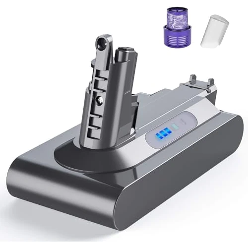 Offerta a tempo: Batteria Dyson V10 SV12 FLYLINKTECH 6000mAh Dyson V10 SV12 batteria per Cyclone Animal Absolute Motorhead Fluffy Aspirapolvere - 0.00% da 49.99 € a 49.99 €