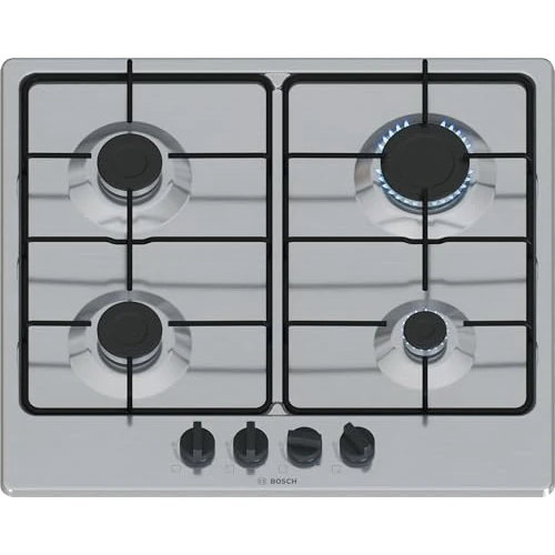 Offerta a tempo: Bosch PGP6B5K85 Serie 4 Piano cottura a gas 60 cm 4 bruciatori Acciaio inox - 15% da 149.00 € a 126.99 €