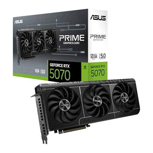 ASUS Prime GeForce RTX 5070 12GB GDDR7 Gaming Grafikkarte (NVIDIA Blackwell Architektur und DLSS 4, 2,5-Slot Design, SSF, PCIe 5.0, 3X DisplayPort 2.1b, 1x HDMI 2.1b, PRIME-RTX5070-12G)