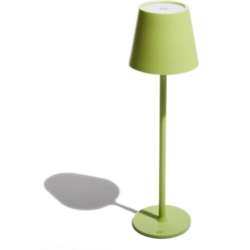 Muitomas, Table Lamp with Touch Control and Adjustable Light Intensity, Design Lamp for Bedside or Desk, USB-C Charging Cable, 1800 mAh Battery, Sage Green