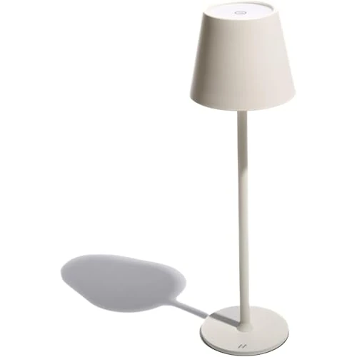 Offre limitée : Muitomas, Lampe de table avec contrôle tactile et intensité de la lumière réglable, lampe design de table de chevet ou bureau, recharge câble USB-C, batterie 1800 mAh, couleur blanche de 33.46 € à 33.46 € (0.00% de remise)