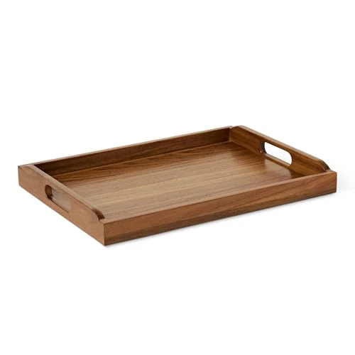 Oferta limitada: Amazon Basics Bandeja para Servir de Madera, Madera de Acacia, 43,2cm x 30,5cm de 14.99 € a 12.99 € (ahorro 13%)