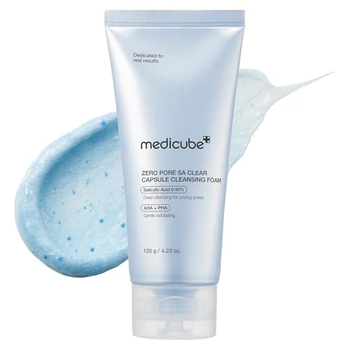Offre limitée : Medicube Zero Pore Clear Blue Capsule Nettoyant 120 g – AHA/BHA/PHA pour pores, points noirs & texture – Nettoyage doux quotidien de 14.50 € à 11.88 € (18% de remise)