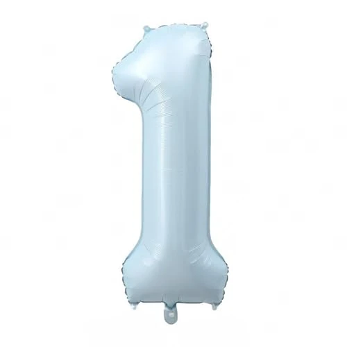 Offerta a tempo: Alaoo Palloncino Numero, Palloncino Numero 1 Blu, 40 Pollici Palloncini - 41% da 10.59 € a 6.26 €