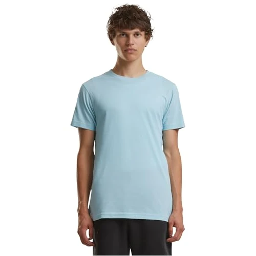 Limitiertes Angebot: Build Your Brand Herren T-Shirt Basic Round Neck, Basic Männer T-Shirt mit Rundhalsausschnitt, Baumwolle, Regular Fit, Oceanblue, M von 6.50 EUR auf 6.50 EUR (Spare 0%)