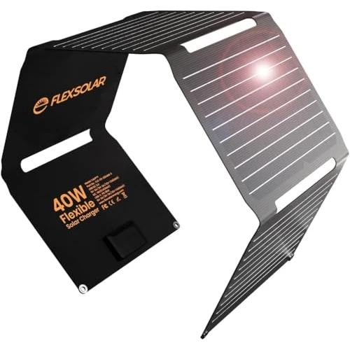 Offre limitée : FlexSolar Panneau solaire 40 W, chargeur solairePD2.0 USB-C, QC3.0 USB-A DC de 69.99 € à 45.99 € (34% de remise)