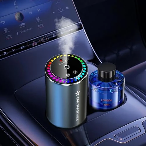 Offre limitée : Diffuseur Voiture avec 50ml Parfum (Cologne), Sent Bon Diffuseur Électrique, On/Off Automatique, Capteur Musical, Atomiseur Ultrasonique, 3 Modes, Rechargeable, Voiture Arômes Durée 5 Mois BJ-579 de 37.99 EUR à 37.99 EUR (remise 0%)