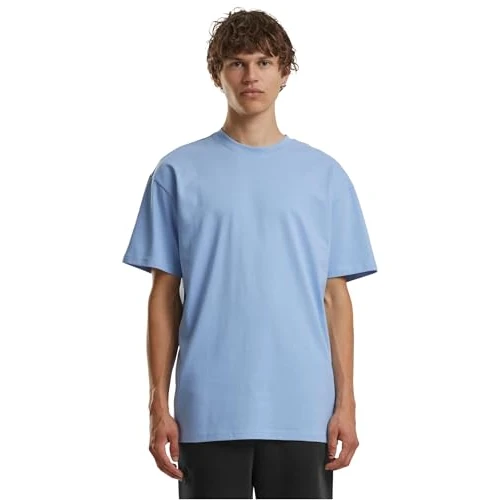 Build Your Brand Herren T-Shirt Heavy Oversize Tee, Basic T-Shirt für Männer, Oversized Fit, Baumwolle, XXL, PowderBlue