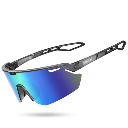Offre limitée : Lamicall Lunettes de Soleil Polarisées Cyclisme, [24g Ultra-Légère] Protection UV400, TR90-Monture, Plaquette de Nez Réglable, Lunettes de Soleil de Sport Homme Femme pour Pêche/Sports Outdoor, Gris de 25.64 € à 24.36 € (5% de remise)