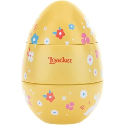 Offerta a tempo: Loacker, Uovo di Pasqua in Latta Ripieno di 15 Snack al Cioccolato in 6 Gusti Assortiti, Cioccolatini Monoporzione, Happy Easter 2026, Altezza 16 cm, Confezione da 140,2g - 31% da 13.99 € a 9.64 €