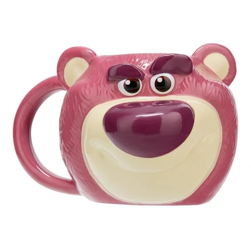 Offerta a tempo: Paladone Lotso Huggin Bear Shaped Mug 680 ml, licenza ufficiale Disney Toy Story tazza da caffè in ceramica per tè, cioccolata calda e altro, regalo per fan della cultura pop - 34% da 14.99 € a 9.84 €