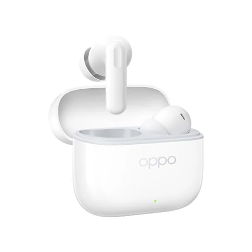 OPPO Enco Buds3 Pro True Wireless, 54h autonomii, sterownik dynamiczny 12,4 mm, BT 5,4, sterowanie dotykowe, pasywna redukcja szumów, Android i iOS, IP55, [wersja włoska], biały